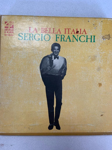 Cinta Carrete La Bella Italia. Sergio Franchi. 3 3/4. Ampex.