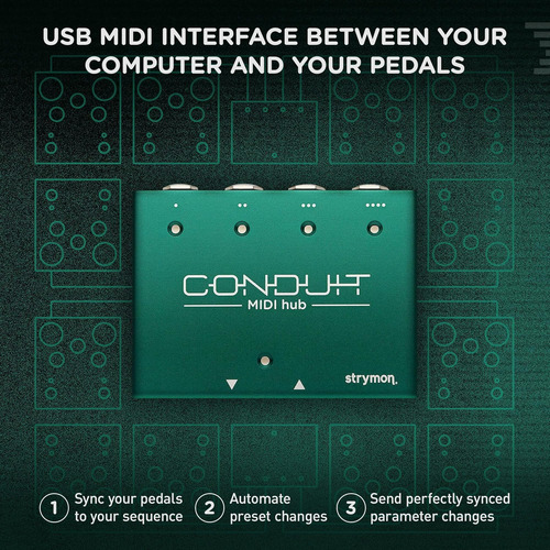 Interfaz Del Cubo Midi Usb Conduit Strymon Para Pedales Y De