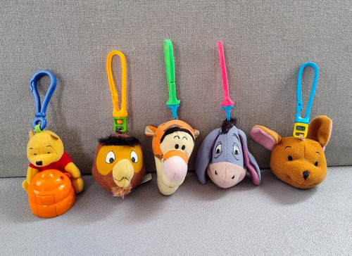 Set De Llaveros Para Mochila Winnie Pooh (Usado)
