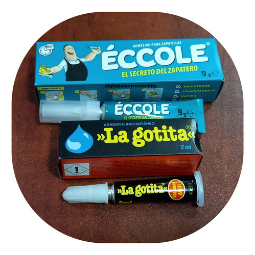 Eccole Pegamento Zapatos/zapatillas + La Gotita Instantaneo