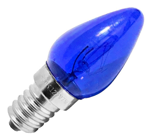 Kit 5 Lâmpadas Incandescente Chupeta 7w 127v Azul