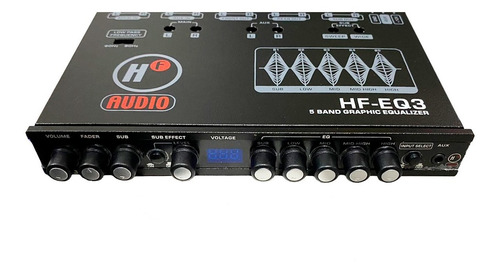 Imagen 3 de 6 de Ecualizador Paramétrico 5 Bandas Y Epicentro Hf Audio Hfeq3