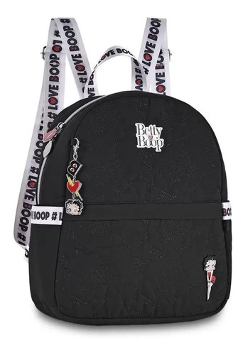 Mochila Escolar Casual Feminina Betty Boop Bp2307 Passeio