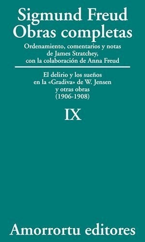 Obras Completas Tomo Ix - Freud Sigmund (libro) - Nuevo