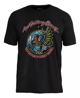 Camiseta Stamp Rolling Stones World Wide Tour 78 Ts1353