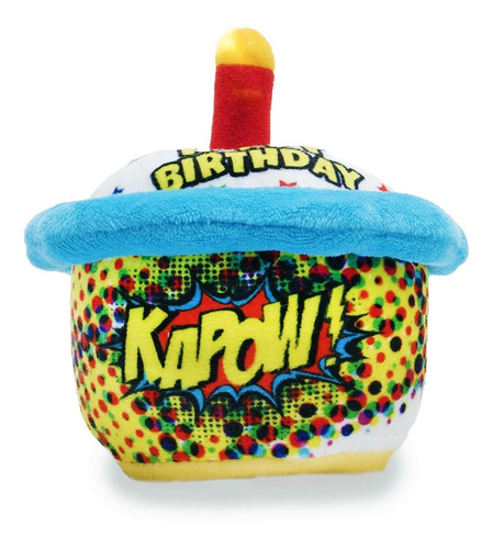 Imagen 2 de 2 de Vela Musical Cupcake Con Luz Peluche 11cm Cumpleaños