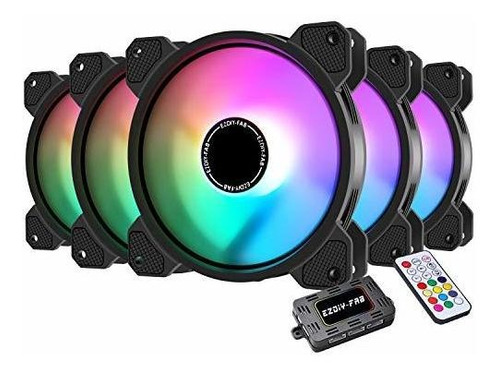 Ezdiy Fab 120mm Rgb Ventilador Caso Llevado Para Los Ca...