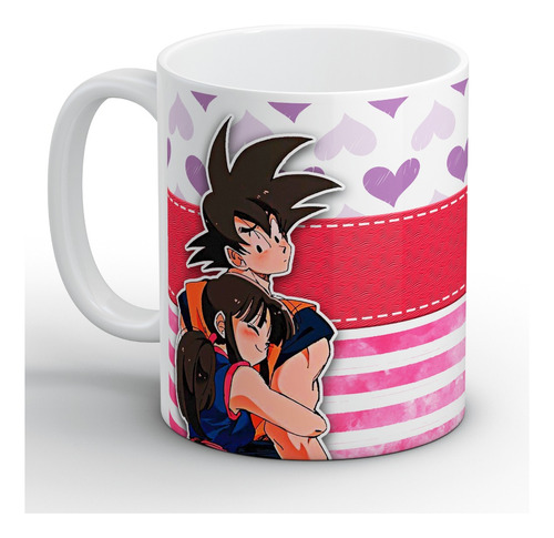 Tazón Día De Lo Enamorados Goku Milk Siempre Love Anime 