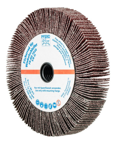 Abanico De Lija Pferd 4 1/2 X 3/4  Rosca5/8  Grano A40 Fr-ws