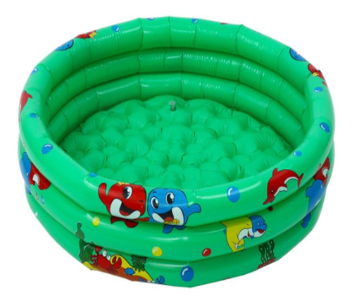 Piscina Inflable Plástico 3 Anillos 110 X 25 Cm Verano Niños