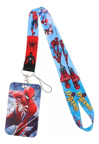 Lanyard Spiderman - Cinta Colgante + Portacredencial