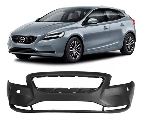 Parachoque Dianteiro Furo Esguicho Volvo V40 T4 17 2018 2019