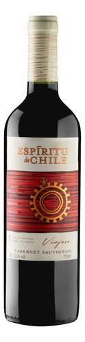 Vinho Cabernet sauvignon Espíritu de Chile Viajero 2018 750 ml