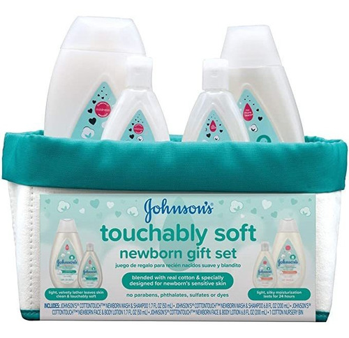 Johnson&#39;s Touchably Soft Newborn Baby - Juego De Regalo.