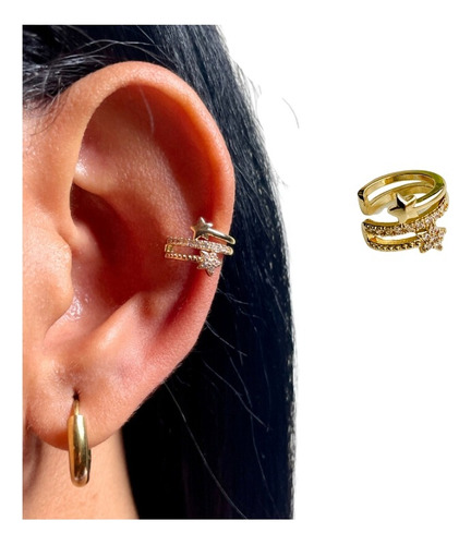 Aretes Mujer Ear Cuff Solitario Ear Cuff Lucero