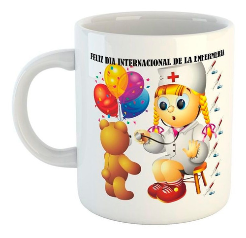 Taza De Ceramica Frase Feliz Dia De La Enfermera Nurse