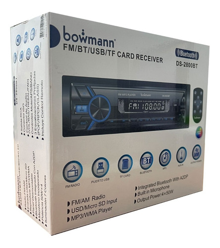 Radio De Auto Bowmann Ds-2800bt Con Usb, Bluetooth