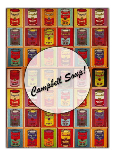 Campbell Soup! Lámina Decoupage Autoadhesiva 30 X 42 Cm