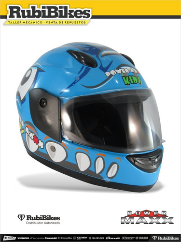 Casco De Moto Para Niño Azul, Aprobados.