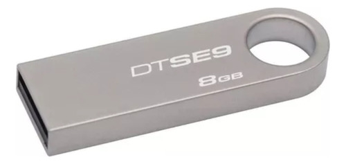 Memoria Usb Metalica 8gb 2.0 Plateada