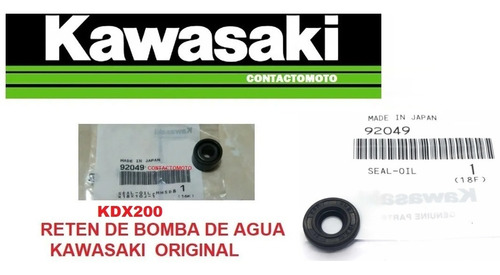 Retenes De Bomba De Agua Kdx 200 220 Kawasaki Contactomoto