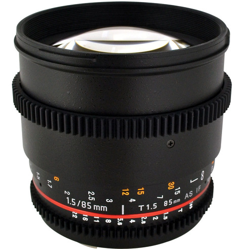 Rokinon 85mm T1.5 Cine Lente Para Nikon F