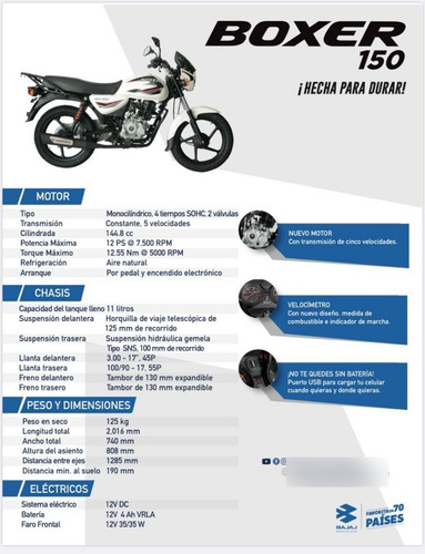 Moto Bajaj Boxer 150 Full - Oportunidad
