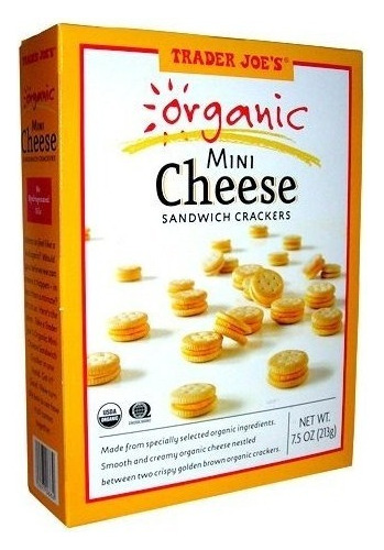 Orgánica Mini Galletas De Queso Sandwich De Trader Joe