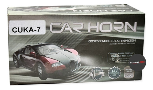 Claxon Car Orn Caracol Super Potente 2pcs