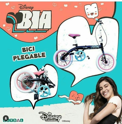 Bicicleta Plegable Bia 7152-t Rodado 16 Original Disney Lh