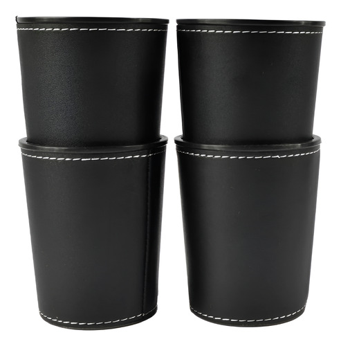 Juego De Mesa Juego De 4 Cachos De Eco Cuero Negro