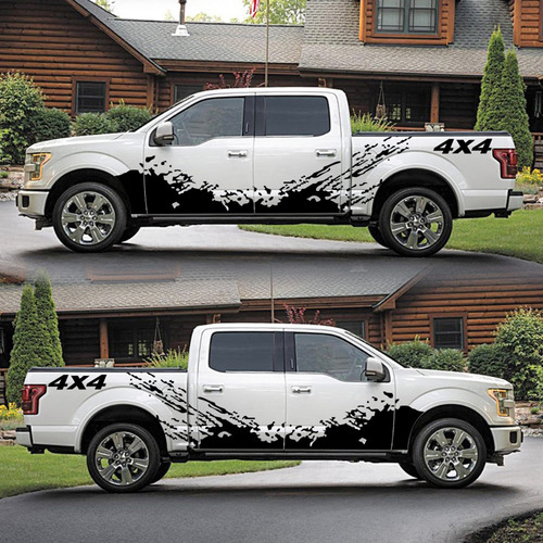 Pegatina Coche 4 Piezas 4x4 Off Road (40*10 Cm) +calcomanía