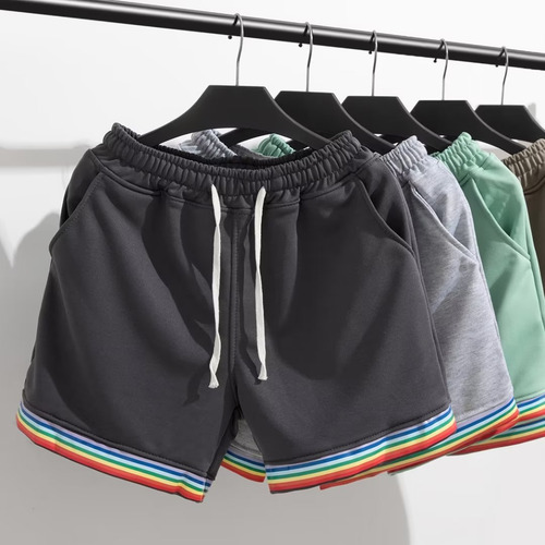Pantalones Cortos Deportivos De Playa Con Dobladillo Arcoíri