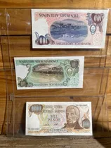 Comprar Lote 3 Billetes Pesos 50 100 Y Mil Argentina Cien Mil
