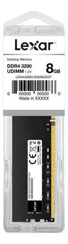 Memoria Ram Lexar 8gb Ddr4 3200 Mhz Udimm