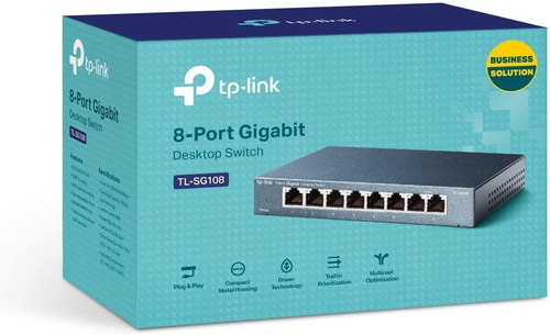 Switch Tp-link Tl-sg108 8 Puertos Rj45 10/100/1000