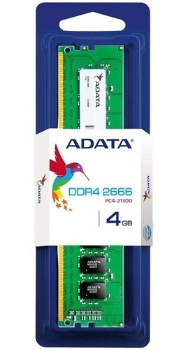 Memoria Ram Ddr4 Adata 4 Gb 2666mhz Pc4-21300 Nueva!