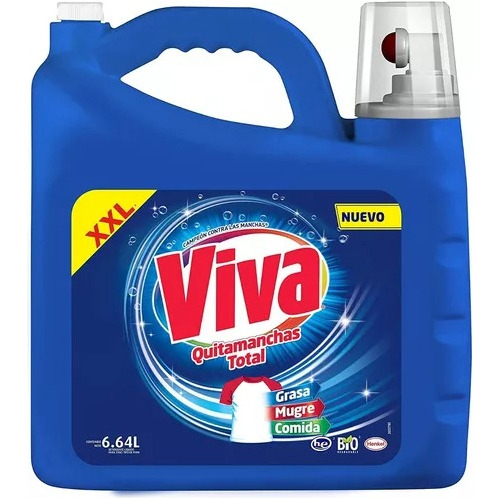 Viva Quitamanchas Total Regular, Detergente Líquido 6.64 L