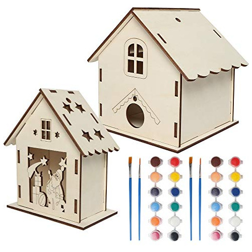 Kit De Casa De Pájaros Niños, Paquete De 2 Kits De Ca...