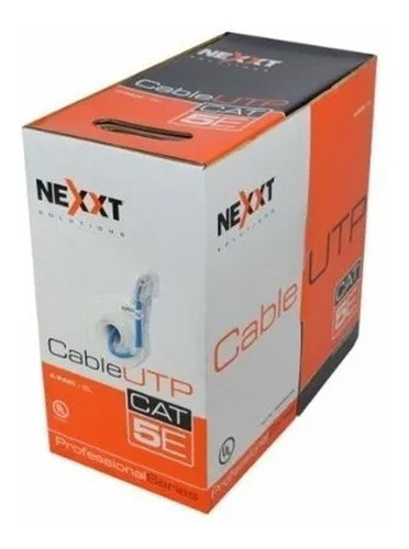 Rollo De Cable Utp Nexxt Cat5e 305m 100% Cu Certificado Azul