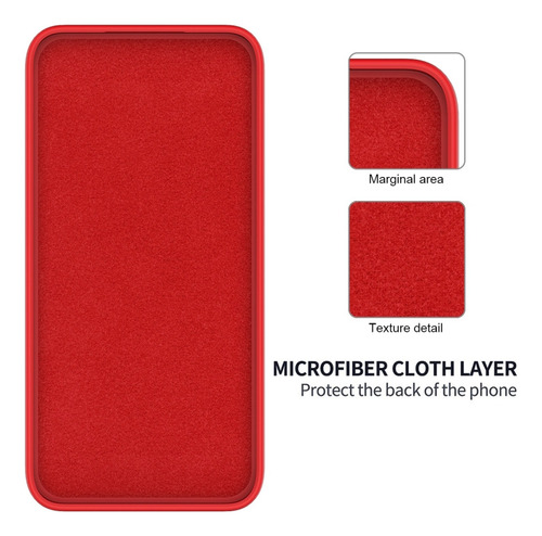 Compatible Funda De Silicona Líquida For Zte Axon 50 Lite