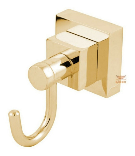 Cabide Luxo Dourado Para Banheiro - Artesanato Líder