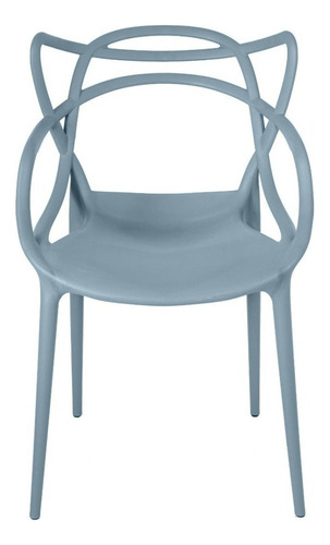 Cadeira de jantar Top Chairs Top Chairs Allegra, estrutura de cor  cinza, 4 unidades