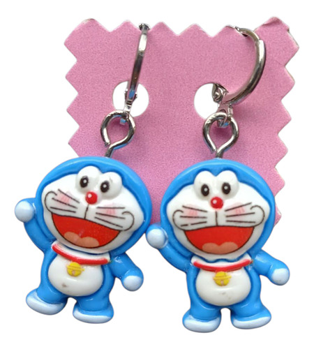 Aros Doraemon Acero Quirúrgico Gato Cósmico Gato Azul