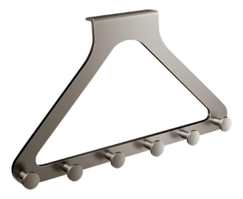 Gancho Triangular Para Colgar Toallas Sobre La Puerta, Gris