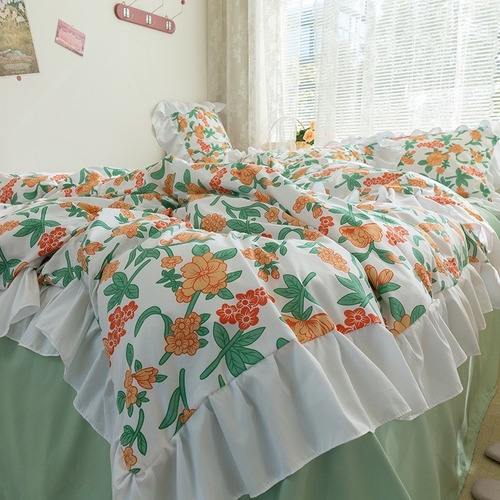 Juego Sabanas Ropa De Cama+funda De Plumon 2 Plazas Hsjjhb10