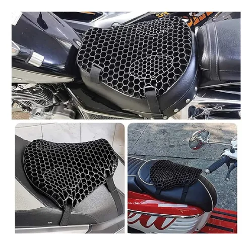 Almohadilla De Moto Universal Honeycomb 3d A Prueba De Golpe
