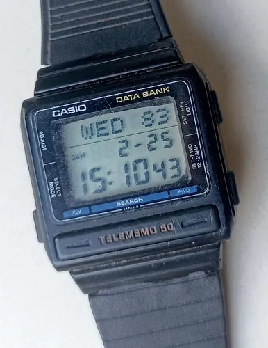 Relógio Casio Telememo 50 Vintage 262 Db 51 Feito No Japão