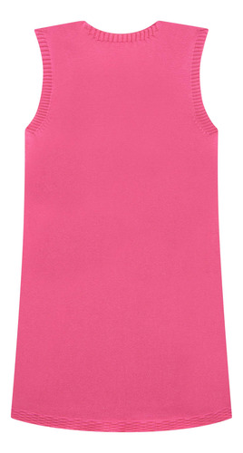 Vestido De Tricot Algodão Com Camisa Em Tricoline Infantil