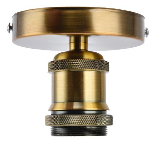 Lámpara De Techo Vintage Color Dorado Con Casquillo E26 .